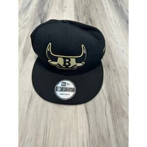 NEW Chicago Bulls Hat New Era 9FIFTY Men's Adjustable Black Gold NBA Snapback